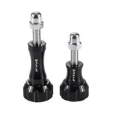 PULUZ CNC Aluminum Thumb Knob Stainless Bolt Nut Screw Set for GoPro, Insta360, DJI and Other Action Cameras
